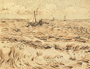 サントマリードラメールの漁船 作： Vincent van Gogh